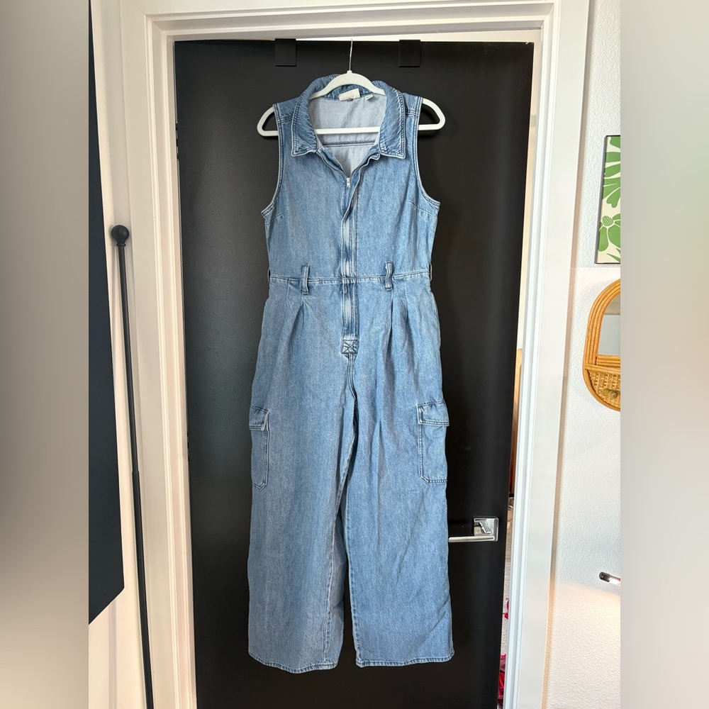 Universal Thread Blue Denim Jumpsuit